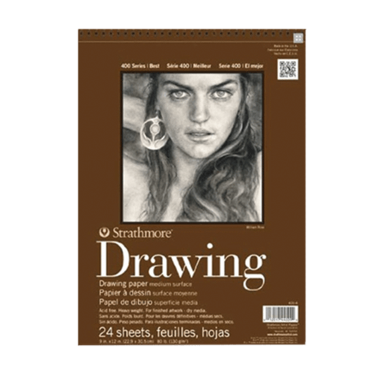 8 by 10 Strathmore drawing pad.